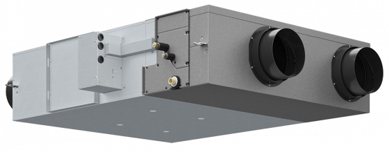 HRV heat exchanger with DX-Register1